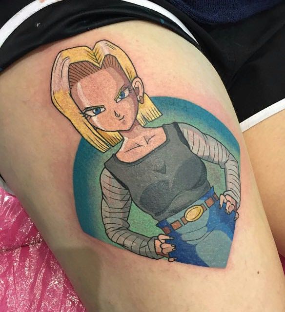 Android 18 Tattoo by Gracie Gosling