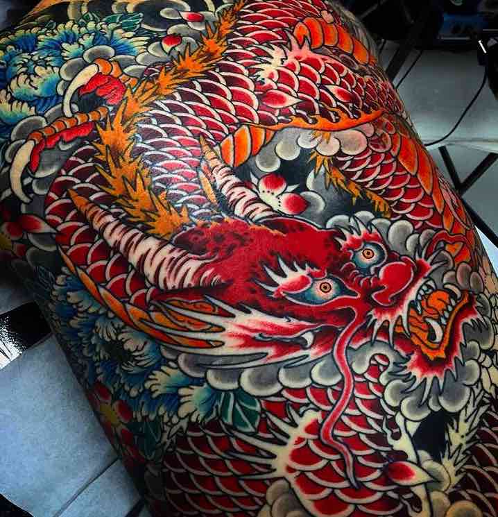 Back Dragon Tattoo by Stewart Robson