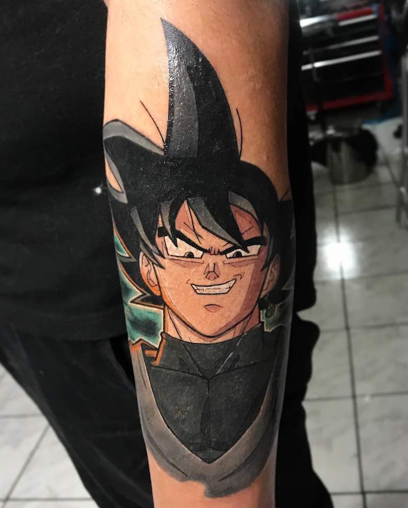 Black Goku Tattoo by Negative Tattoo