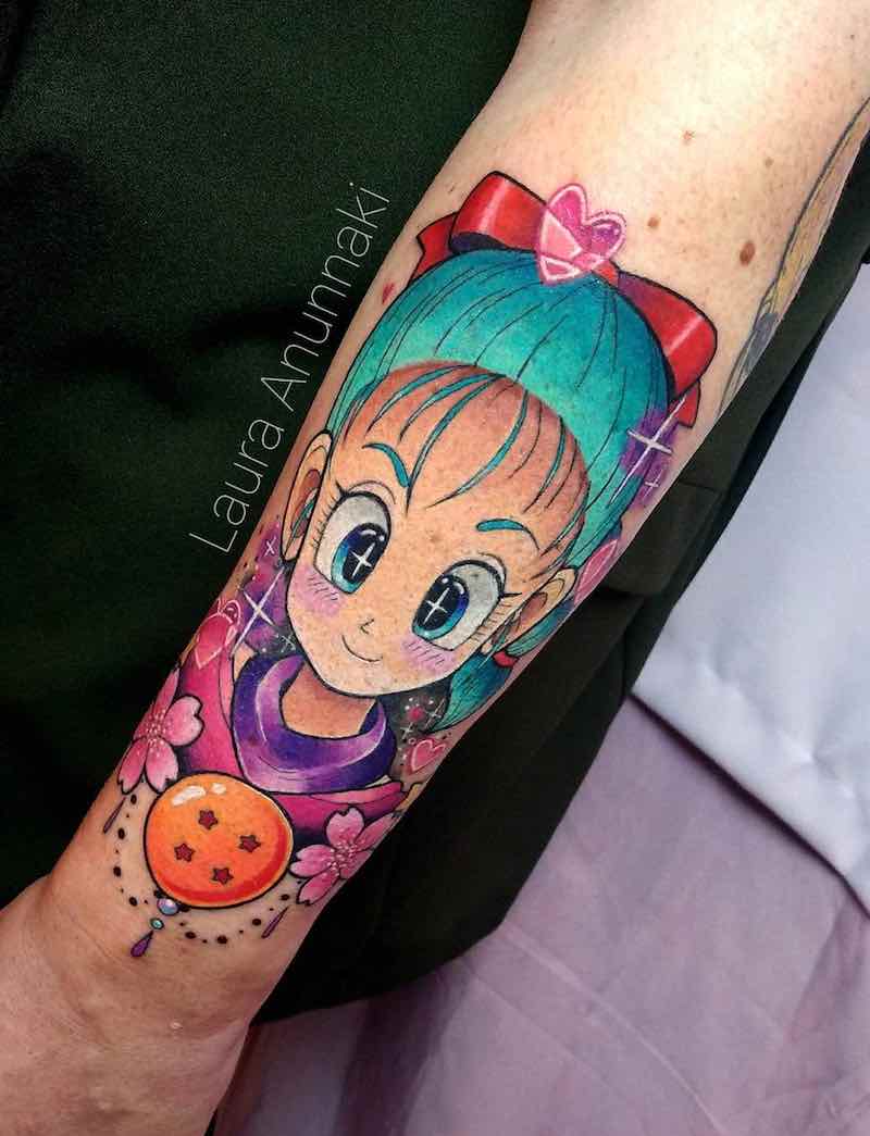 Bulma Tattoo by Laura Anunnaki