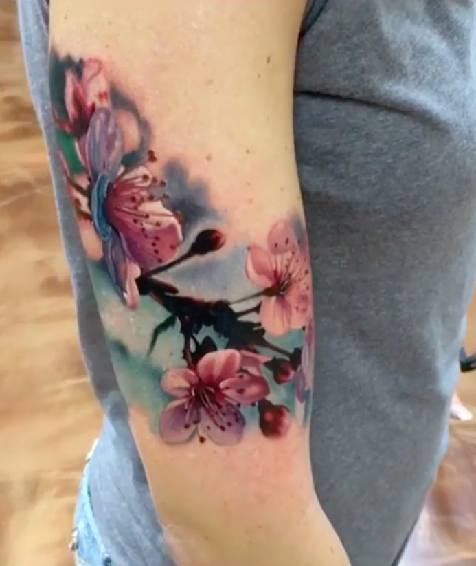 Cherry Blossom Tattoo by John Barrett