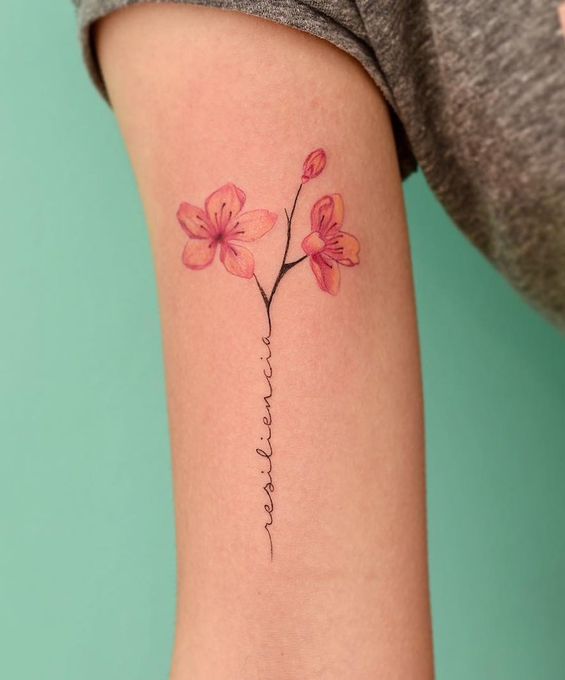 Cherry Blossom Tattoo by Julian Martinez