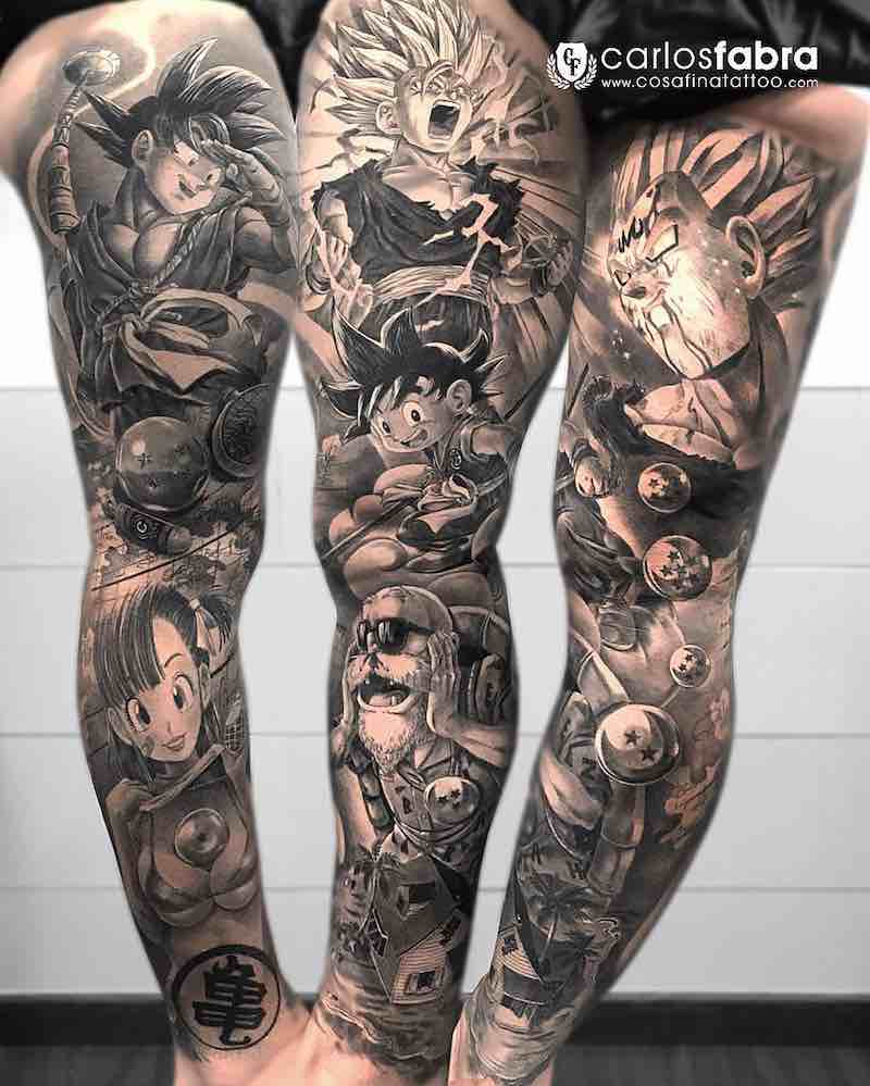 Dragon Ball Z Sleeve Tattoo