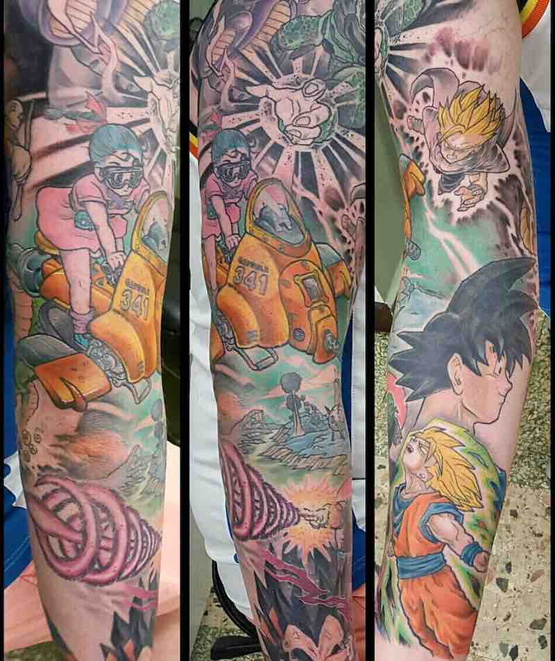 Dragon Ball Z Tattoo Sleeve by Godfrey Atlantis-