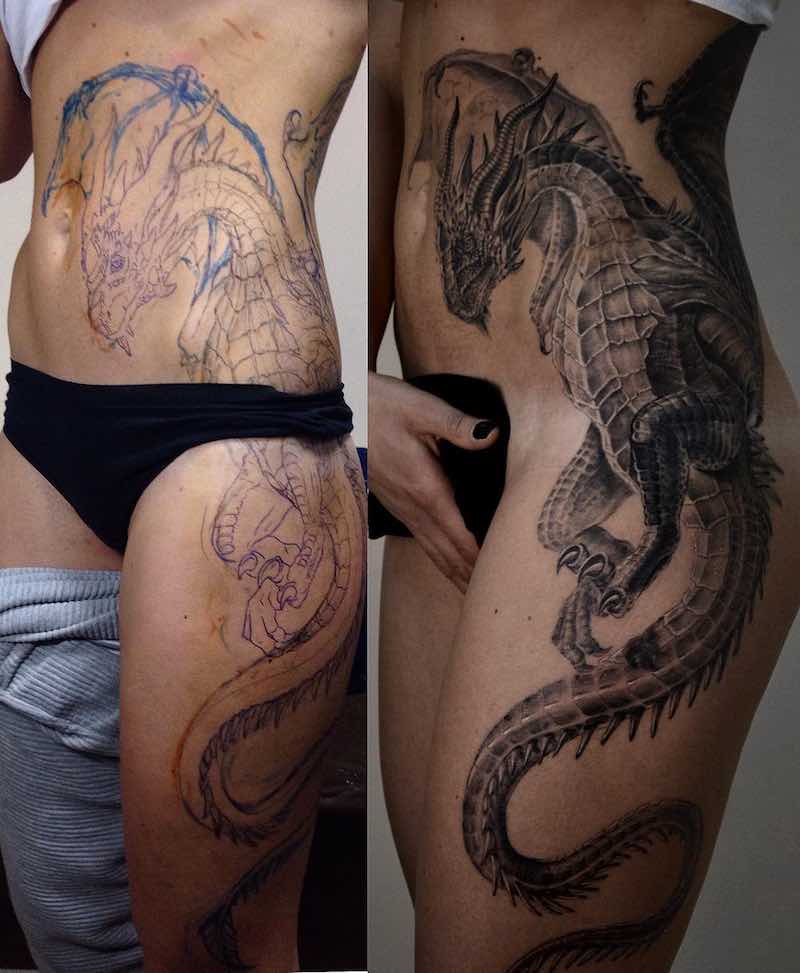 Dragon Tattoo by Sergio Pushisty