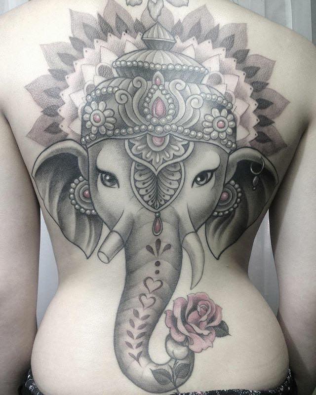 Elephant Tattoo by Alex Nuñez