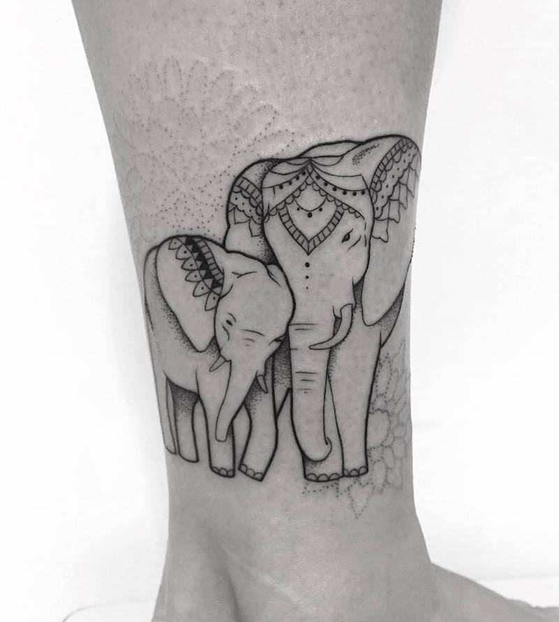Elephant Tattoo by Gabriela Blaezer