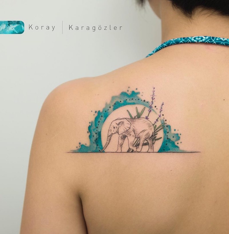Elephant Tattoo by Koray Karagozler