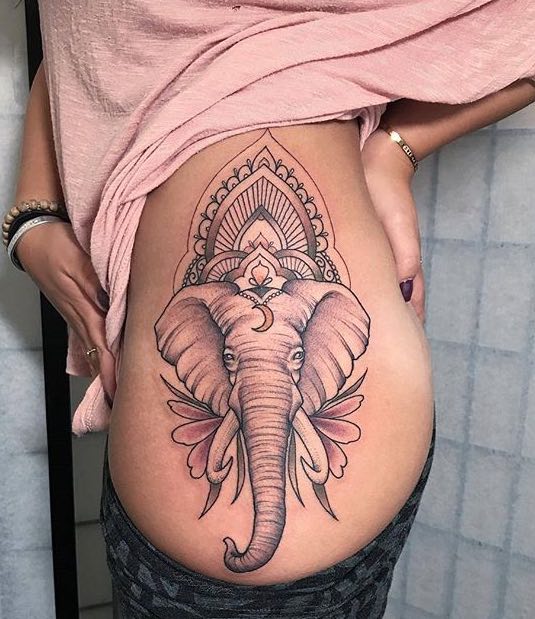 Elephant Tattoo by Kristi Walls