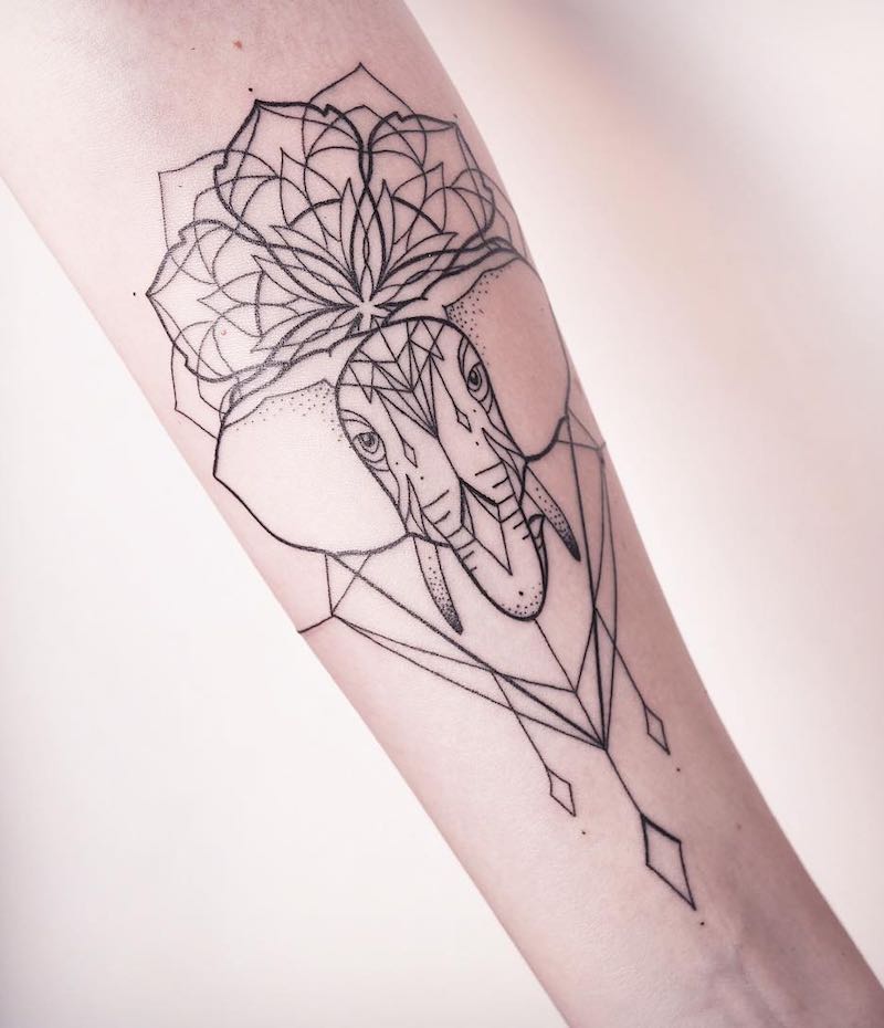 Elephant Tattoo by Melina Wendlandt