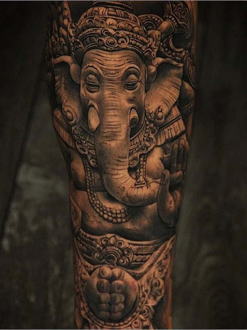 Elephant Tattoo by Miguel Ochoa