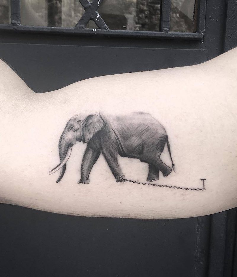 Elephant Tattoo by Resul Odabas