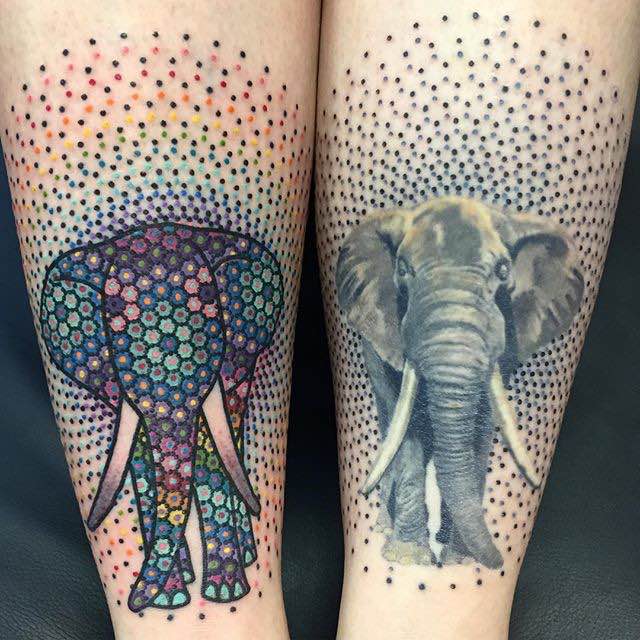 Elephant Tattoo by Tomas Garcia