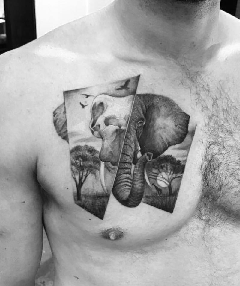 Elephant Tattoo by Turan Art