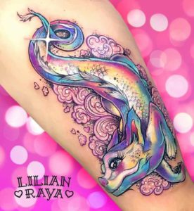 Falcor Dragon Tattoo by Lilian Raya