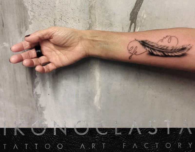 Feather Tattoo by Ikonoclasta