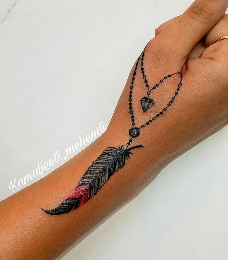 Feather Tattoo by Kamaljeet Kanjan