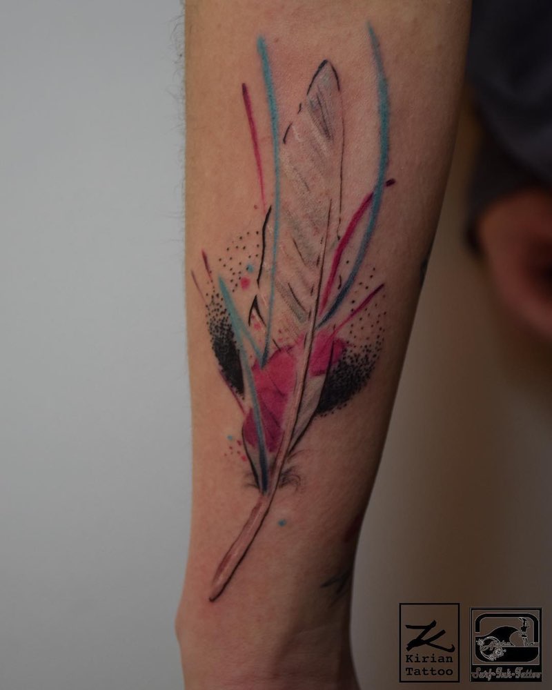 Feather Tattoo by Kirian