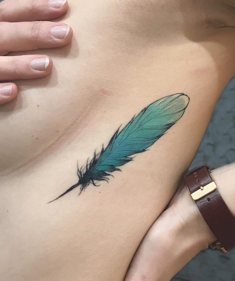 Feather Tattoo by Mankarot