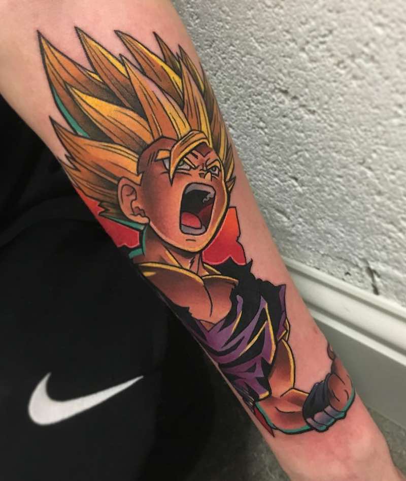 Gohan Tattoo by Andy Walker -