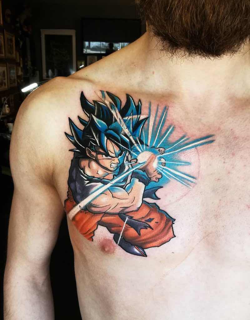 Goku Tattoo by Aaron Medare