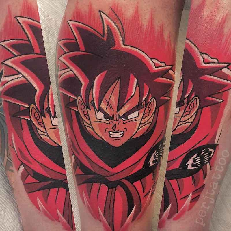 Goku Tattoo by Adam Perjatel -