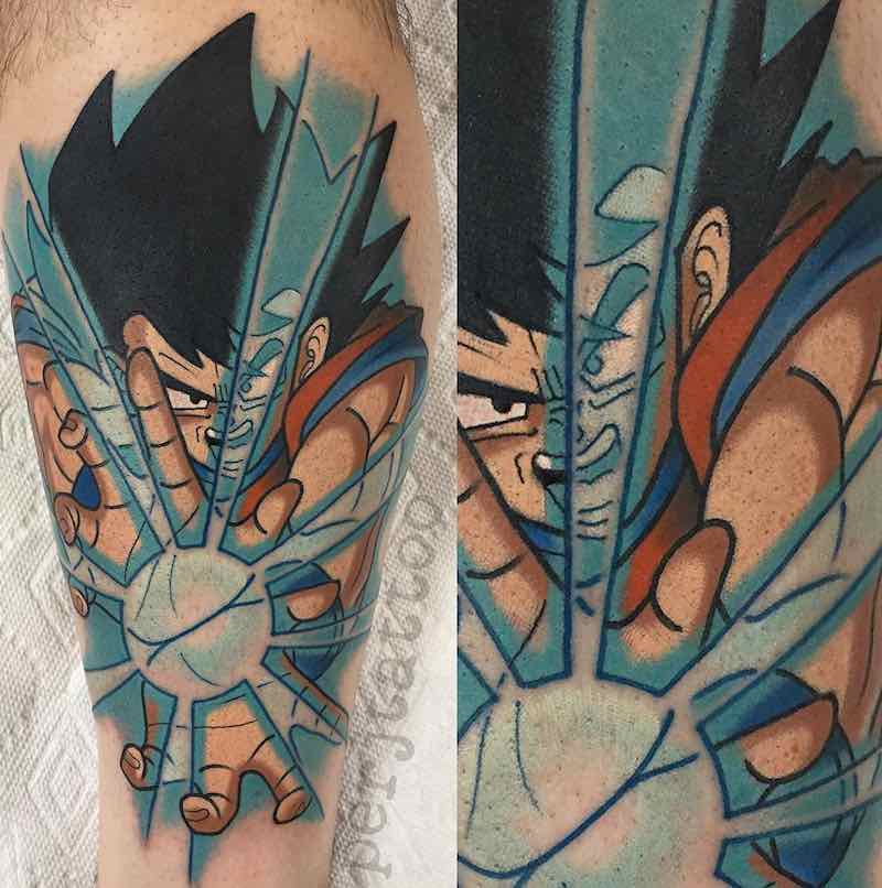Goku Tattoo by Adam Perjatel