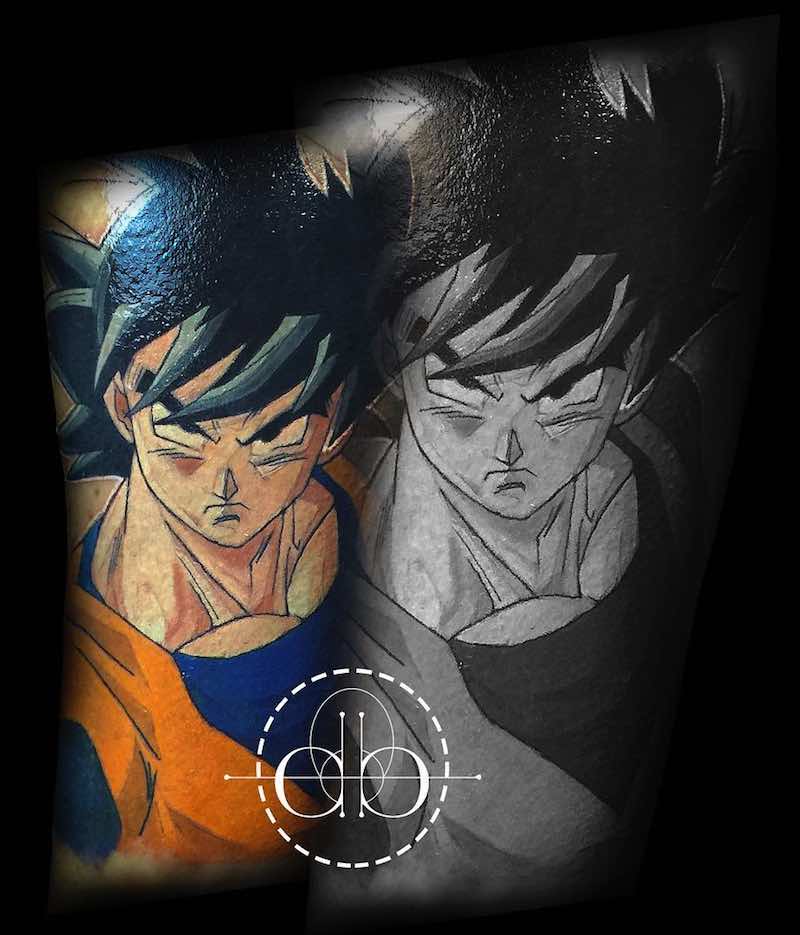 Goku Tattoo by David Barrera