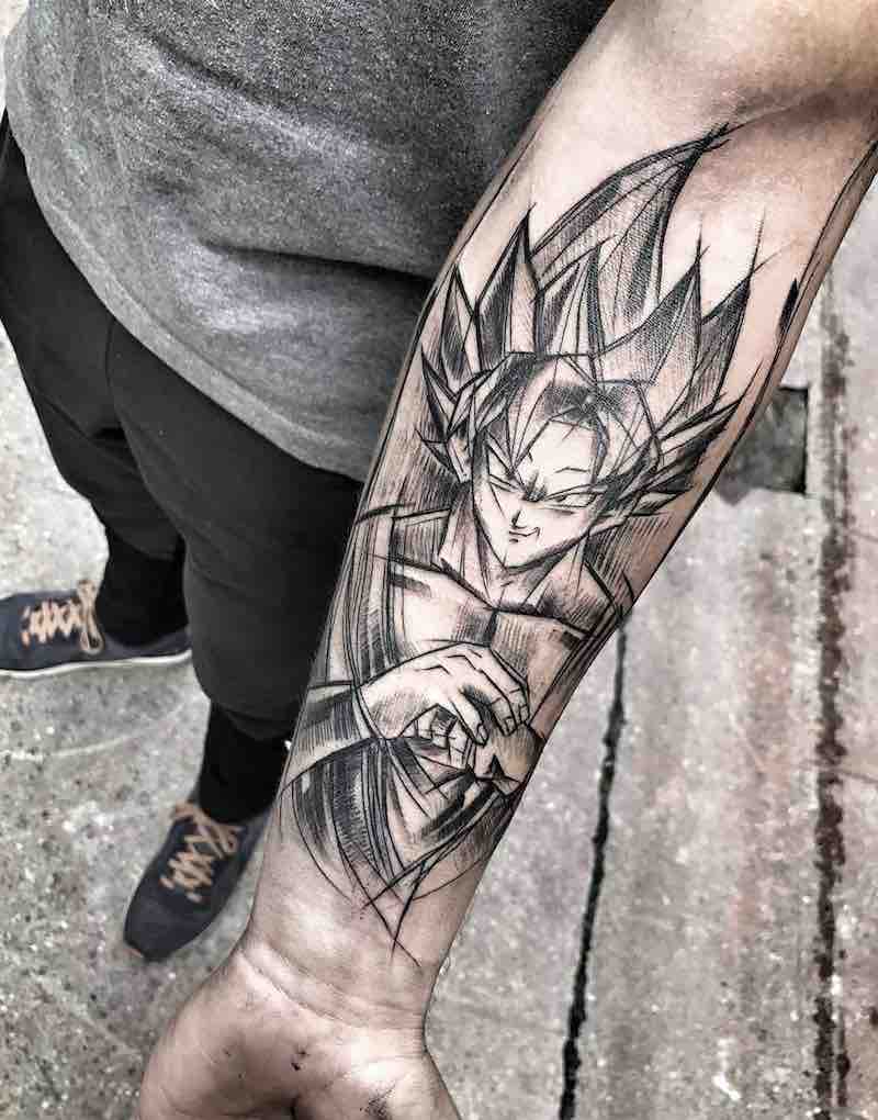 Goku Tattoo by Inez Janiak
