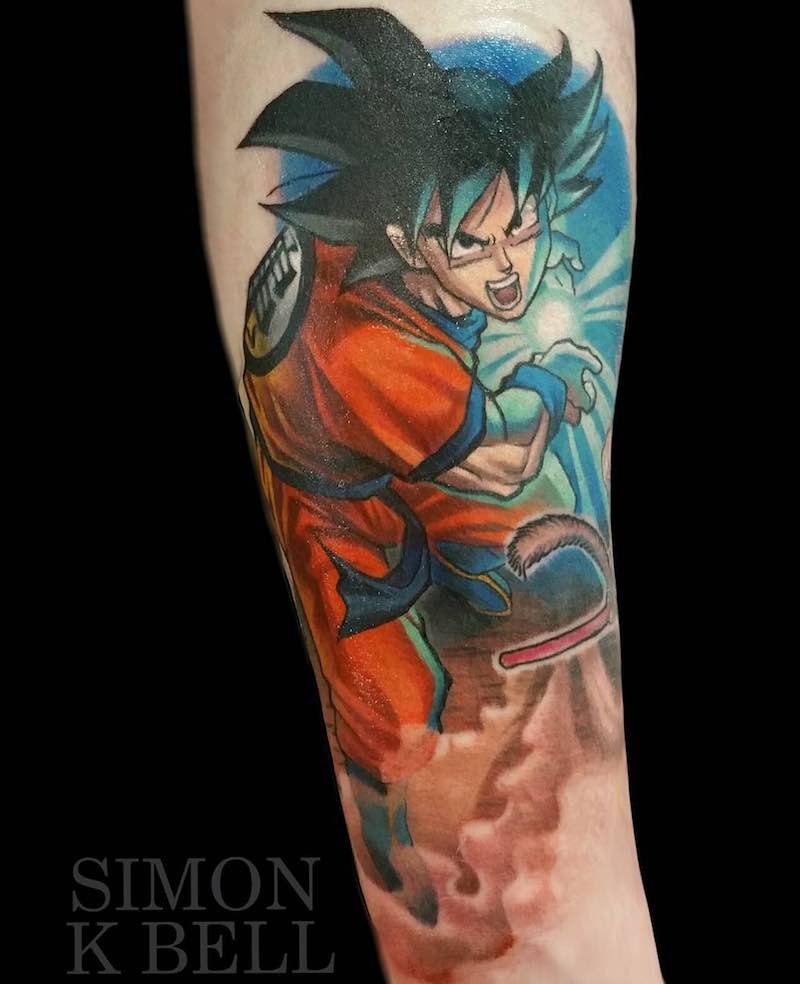 Goku Tattoo by Simon K Bell