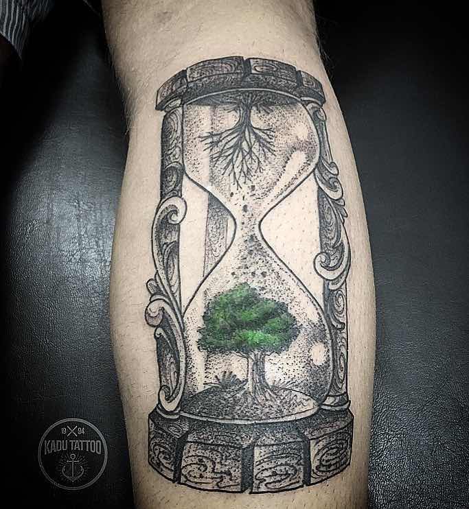 Hourglass Tree Tattoo by Kadu