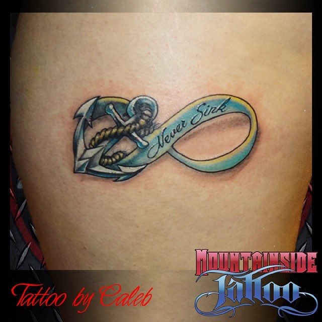 Infinity Anchor Tattoo by Caleb Whitehead