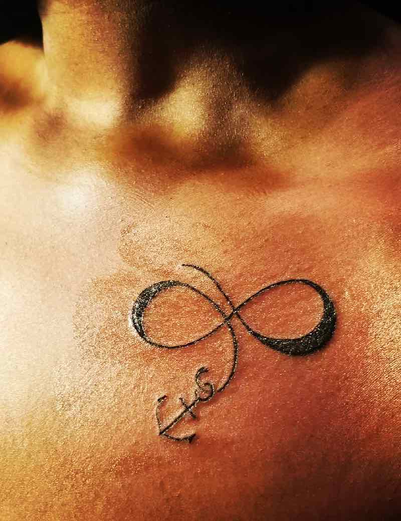 Infinity Anchor Tattoo by Chris Davis