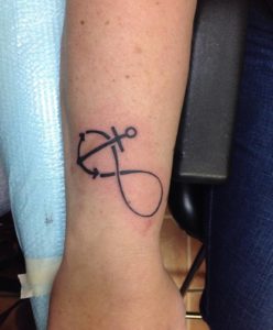 Infinity Anchor Tattoo by Heather Ruin