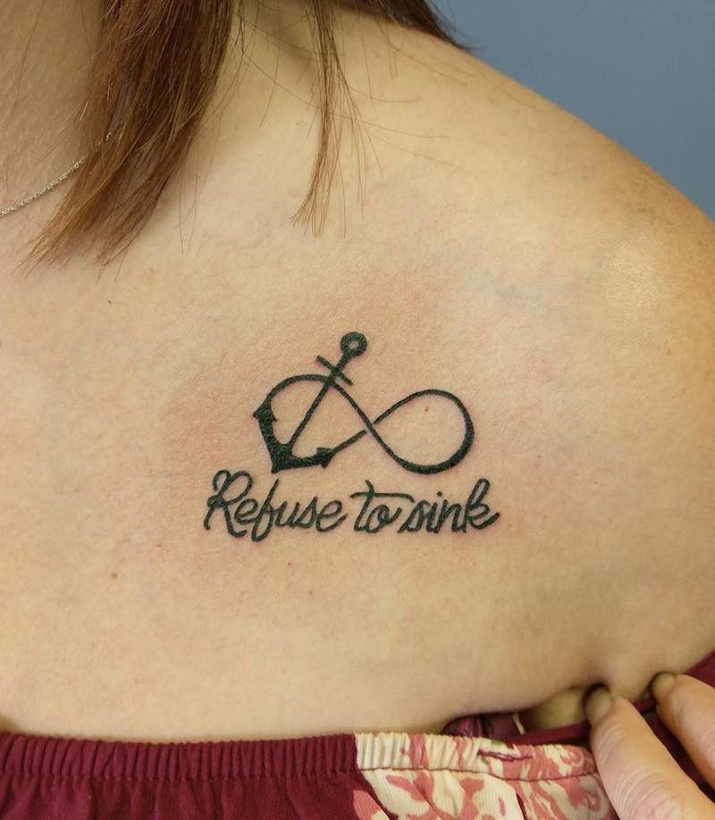Infinity Anchor Tattoo by Kayla Gardner-Yunt