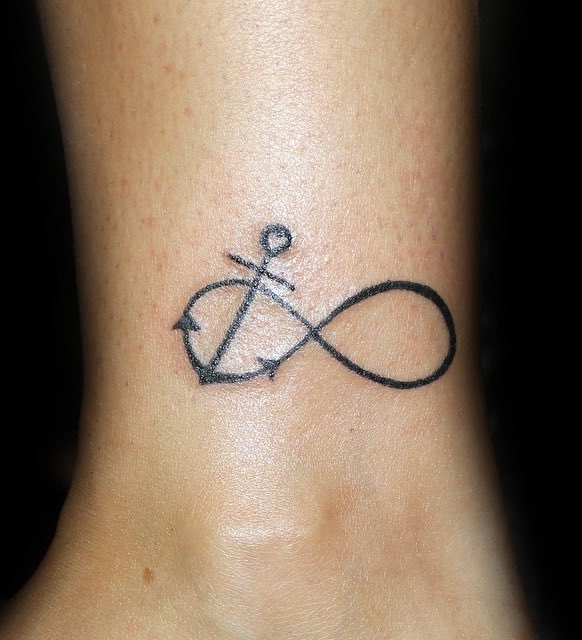 Infinity Anchor Tattoo by Saul Cruz