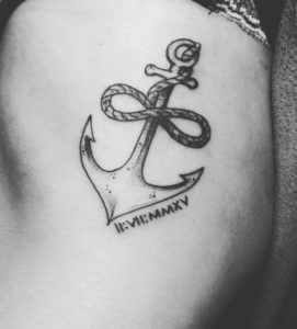 Infinity Anchor Tattoo by The Ivory God Tattoo