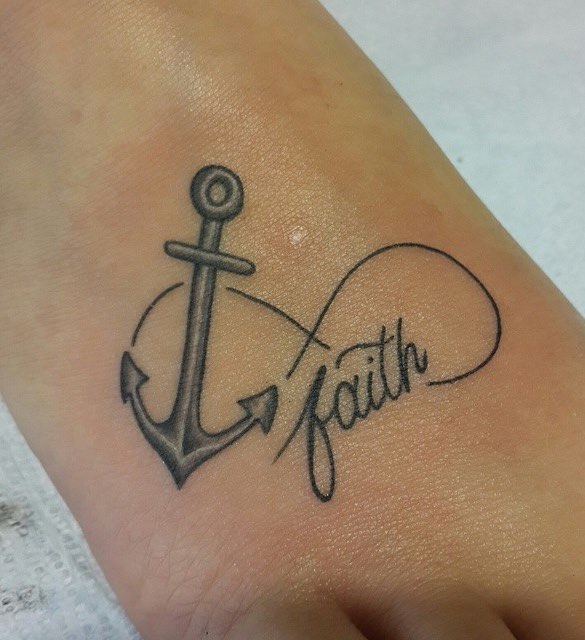 Infinity Anchor Tattoo by Tim Mitchell