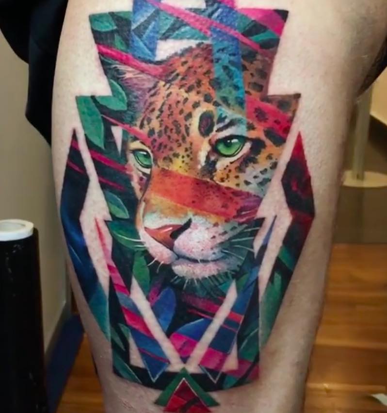 Jaguar Tattoo by Andrey Lukovnikov