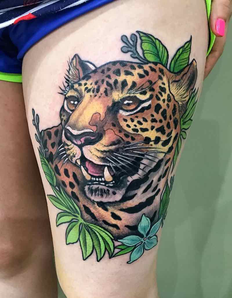 Jaguar Tattoo by Cecilia Reinoso