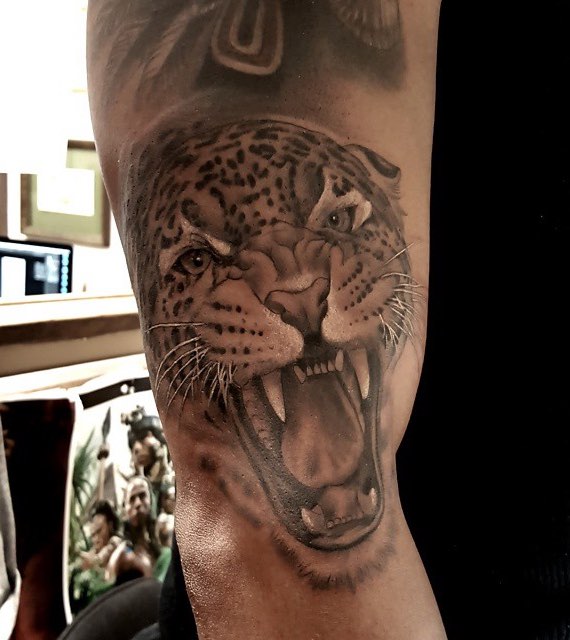 Jaguar Tattoo by Freddy Negrete