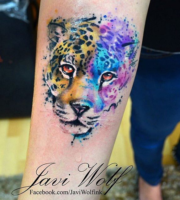 Jaguar Tattoo by Javi Wolf