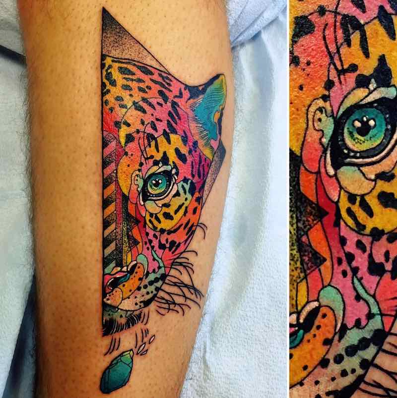 Jaguar Tattoo by Katie Shocrylas