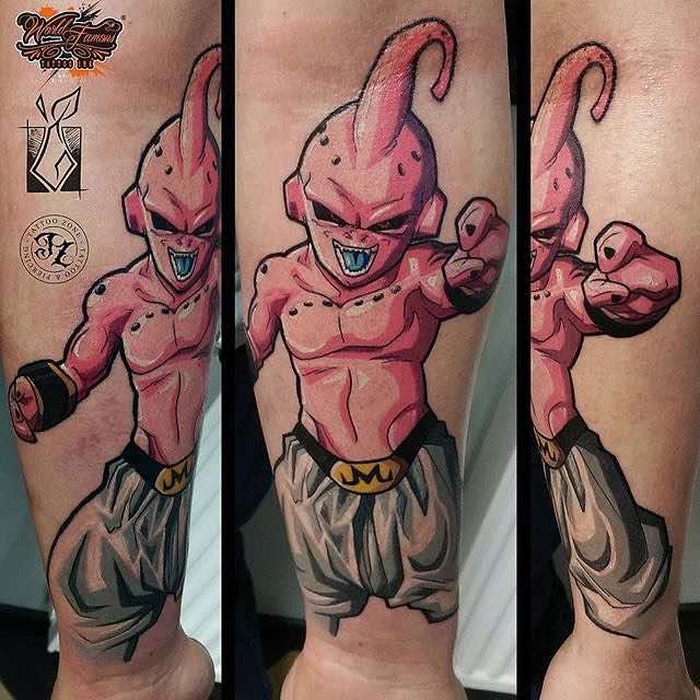 Kid Buu Tattoo by Adrian Gruszczynski