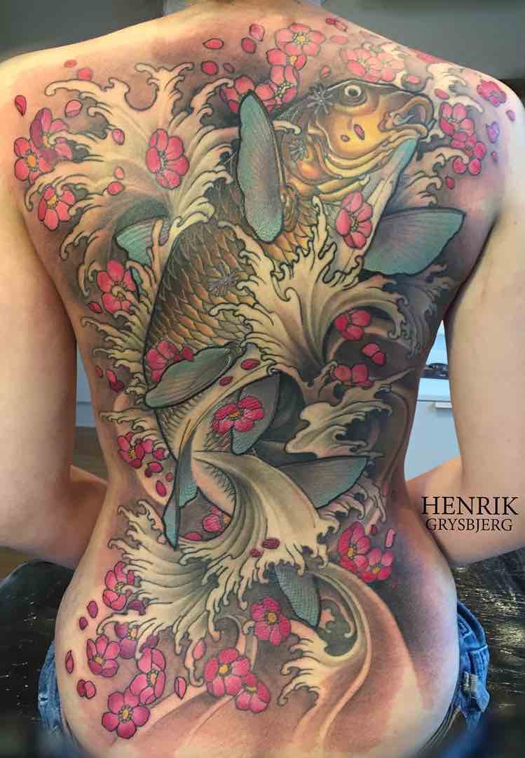 Koi Tattoo by Henrik Grysbjerg
