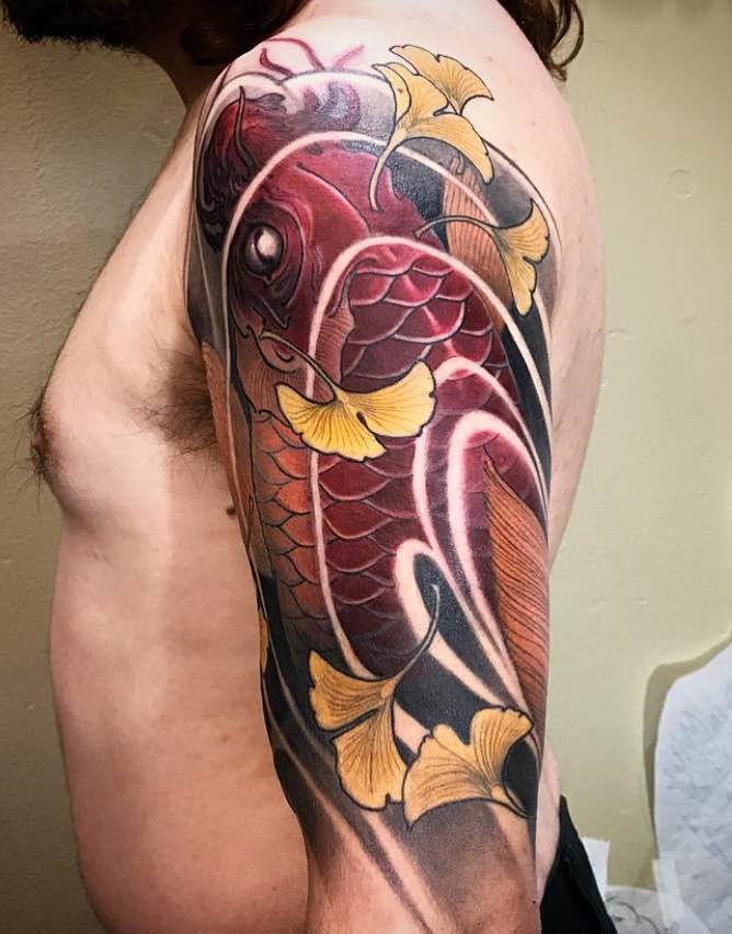 Koi Tattoo by Ross Byfield