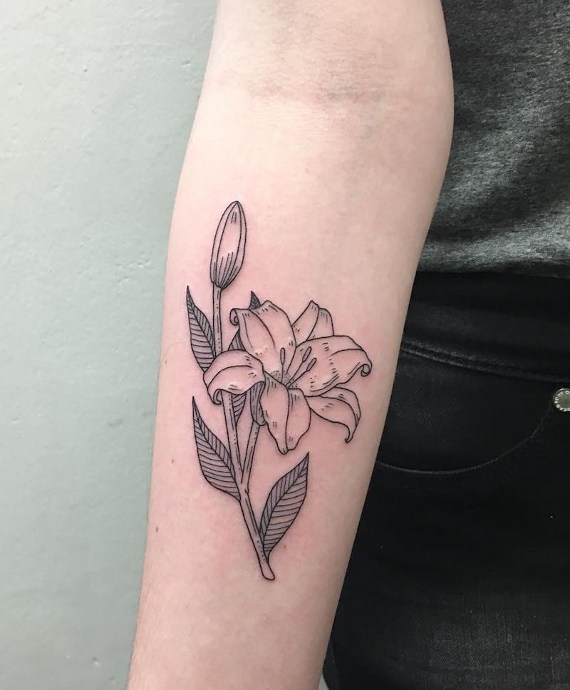 Lily Tattoo by Emily Malice