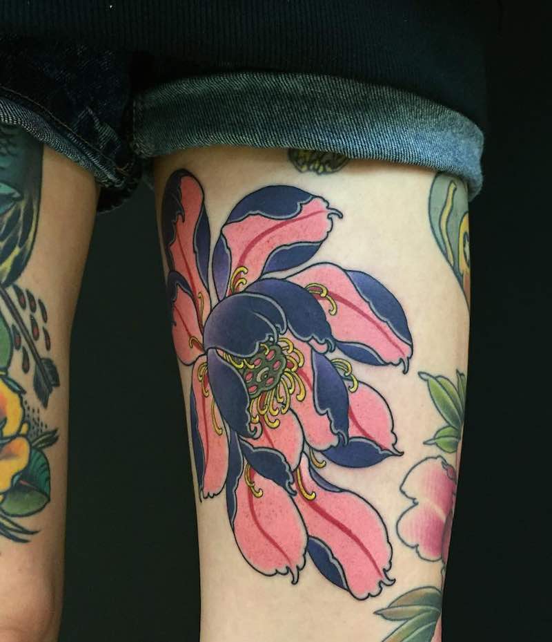 Lotus Tattoo by Sasha Unisex