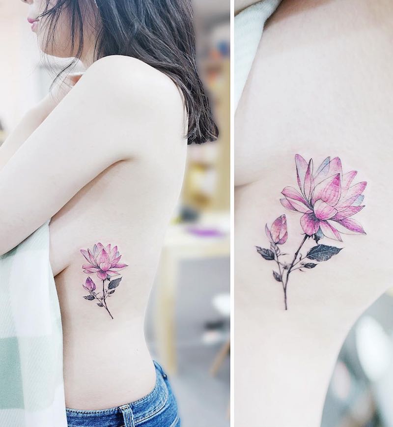 Lotus Tattoo by Tattooist Banul