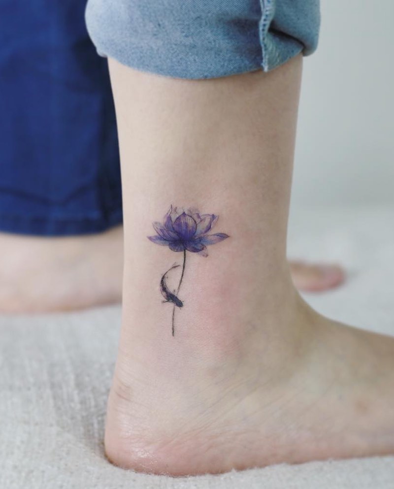 Lotus Tattoo by Tattooist Flower